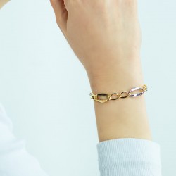 14 Ayar Renkli  Altın Bileklik