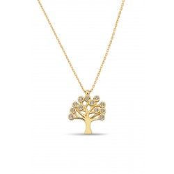 14 Ayar Hediyelik Hayat Ağacı Kolye
